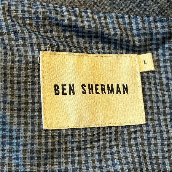 Ben Sherman Blue Tweed Blazer Sz L EUC - Picture 3 of 10
